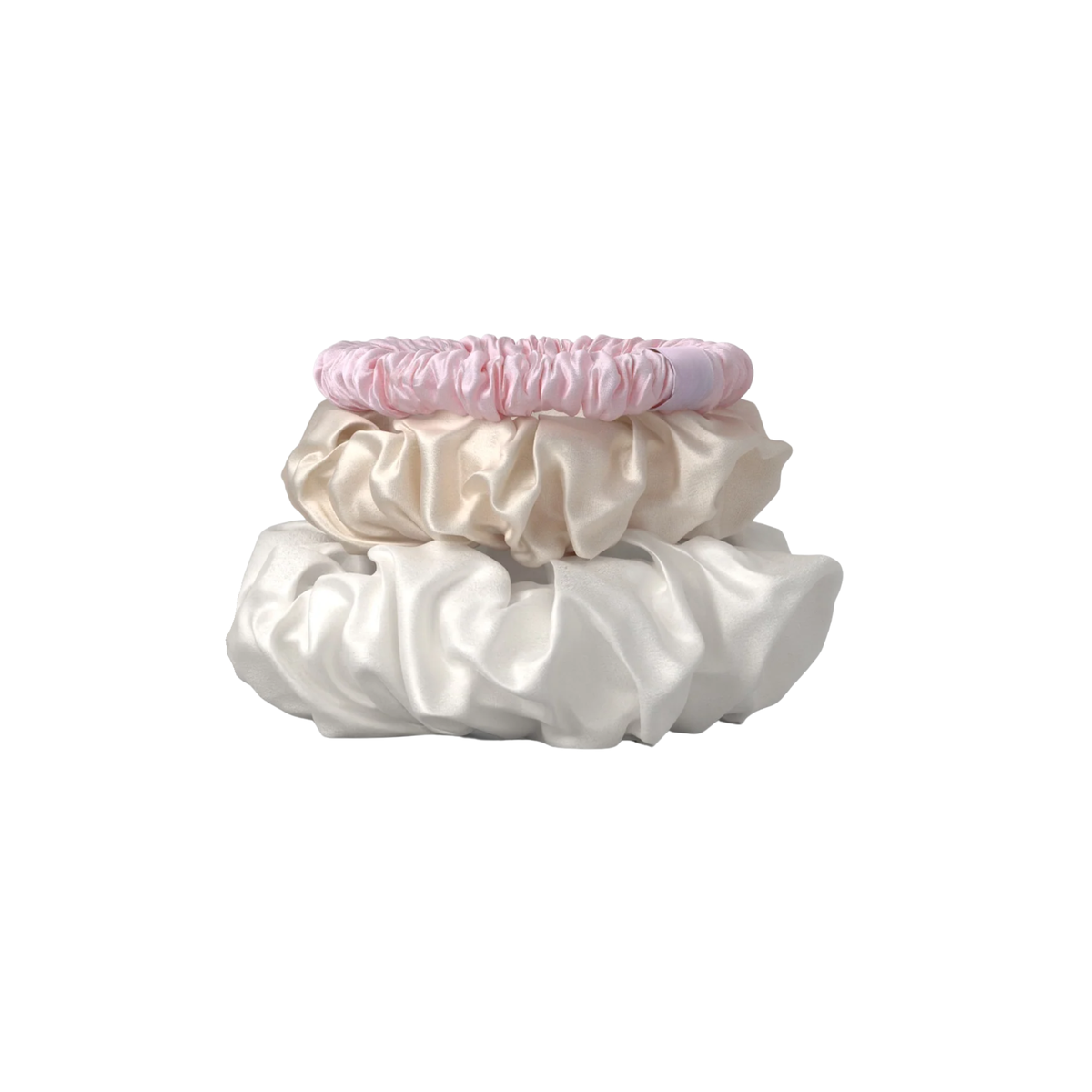 Silk Scrunchie Trio Set