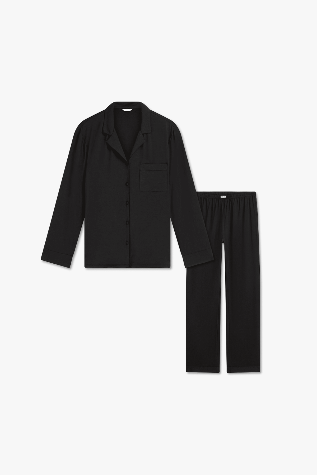 Long Tencel PJ Set Olive Charcoal