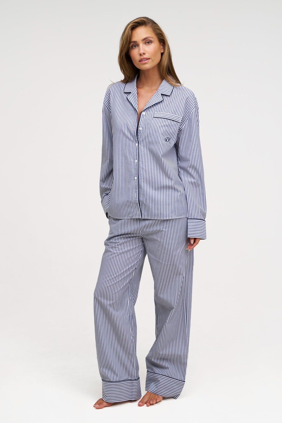 Long Striped PJ Chocolate Sea