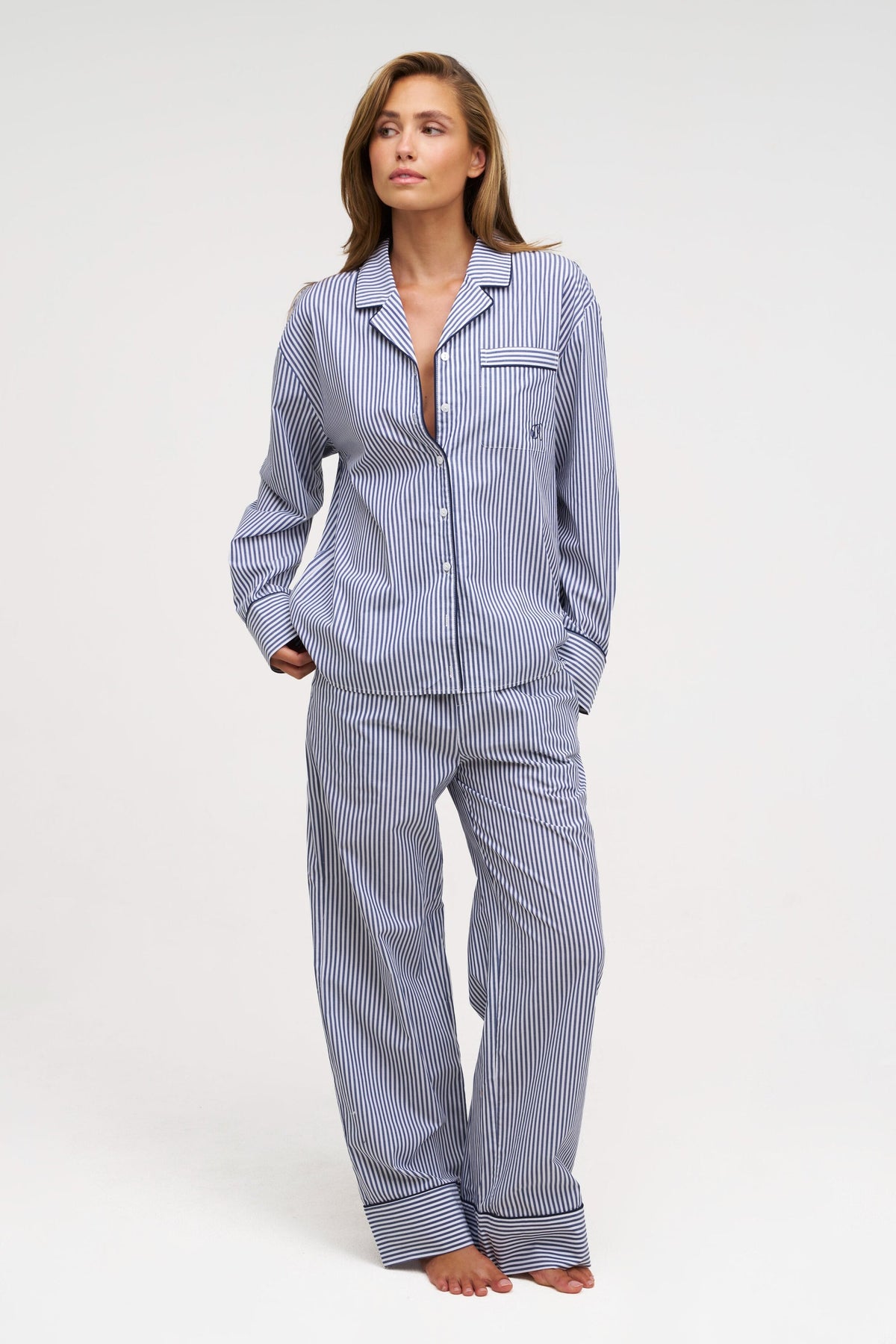 Long Striped PJ Chocolate Sea